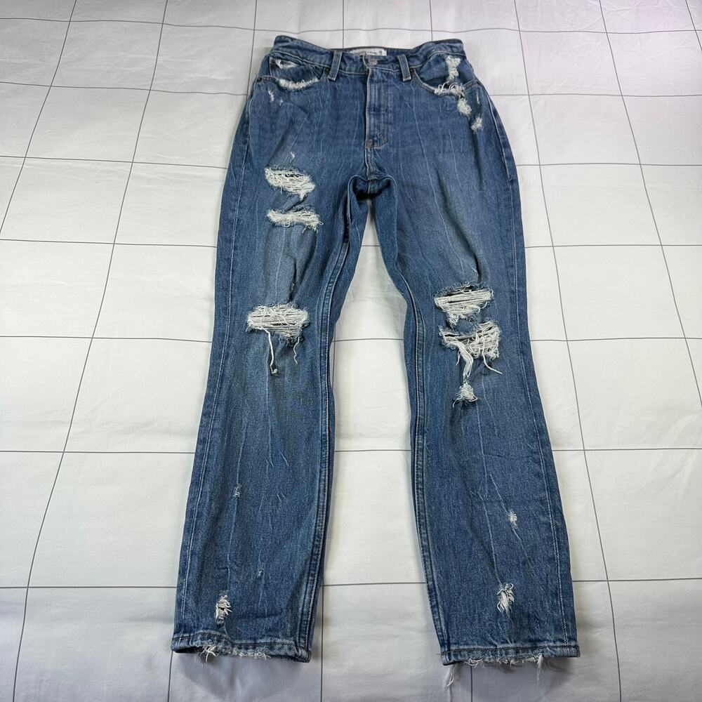 Abercrombie & Fitch Distressed Blue Jeans